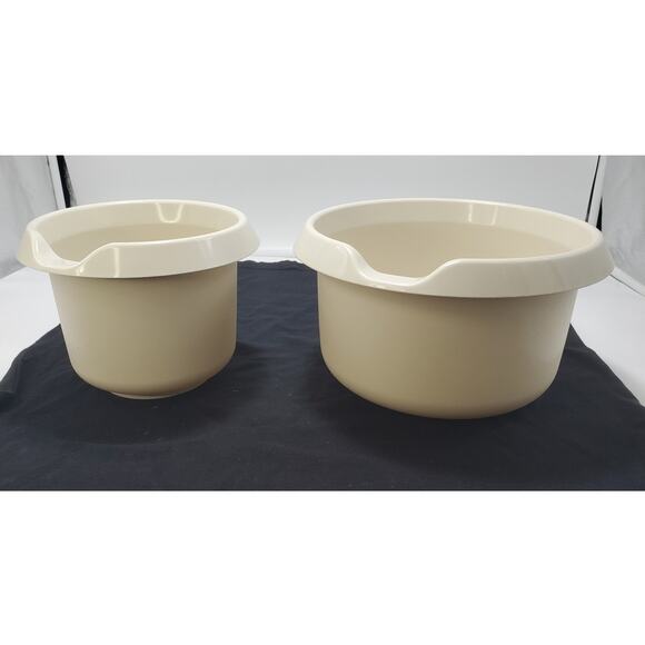 Vintage Tupperware 30th Anniversary Mixing Bowls Set of 2, 1.5L & 3L - Picture 3 of 5